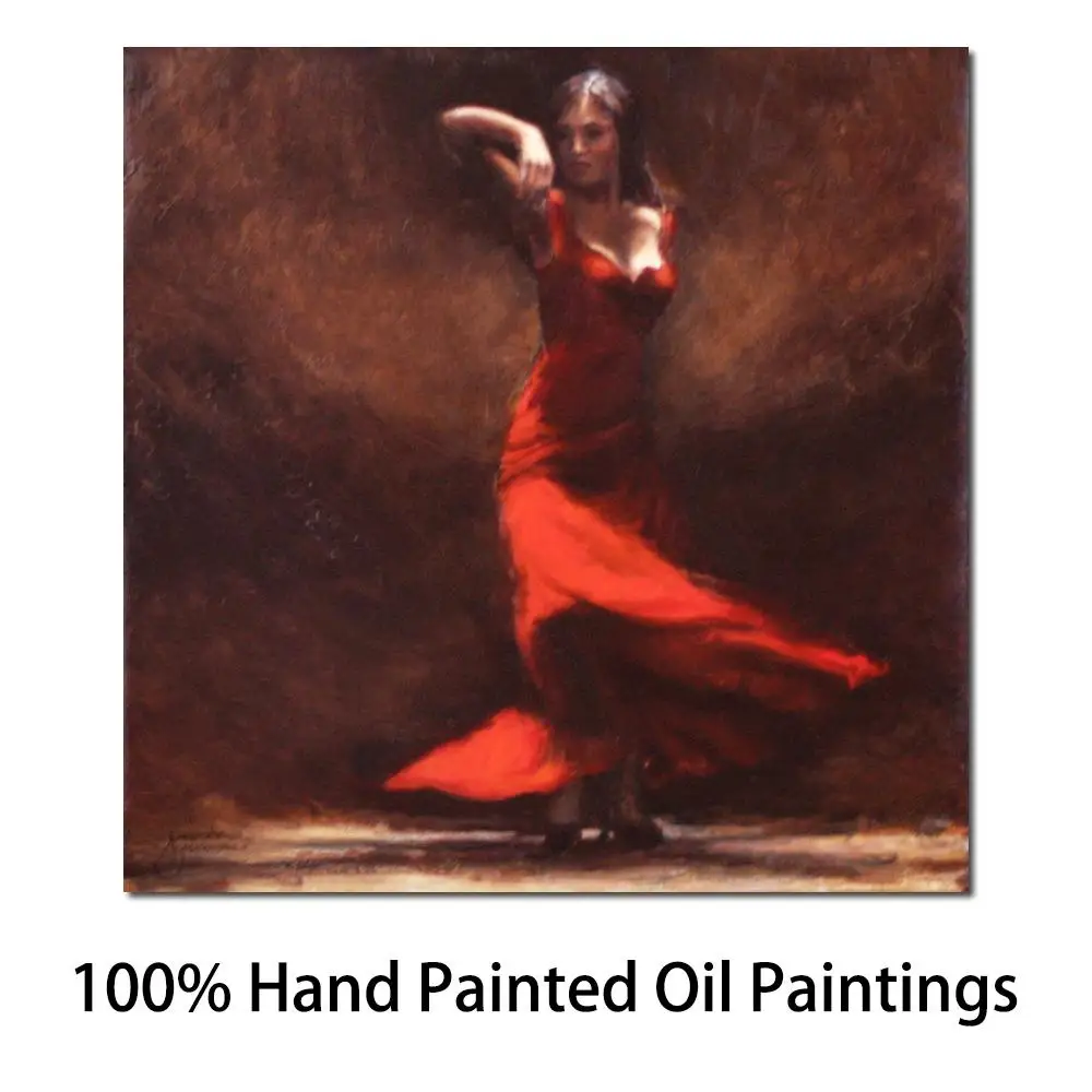 High Quality Figure Oil Paintings Dancer Modern Art Passion of Flamenco Large Canvas Artwork for Wall Decor Hand Painted
High Quality Figure Oil Paintings Dancer Modern Art Passion of Flamenco Large Canvas Artwork for Wall Decor Hand Painted