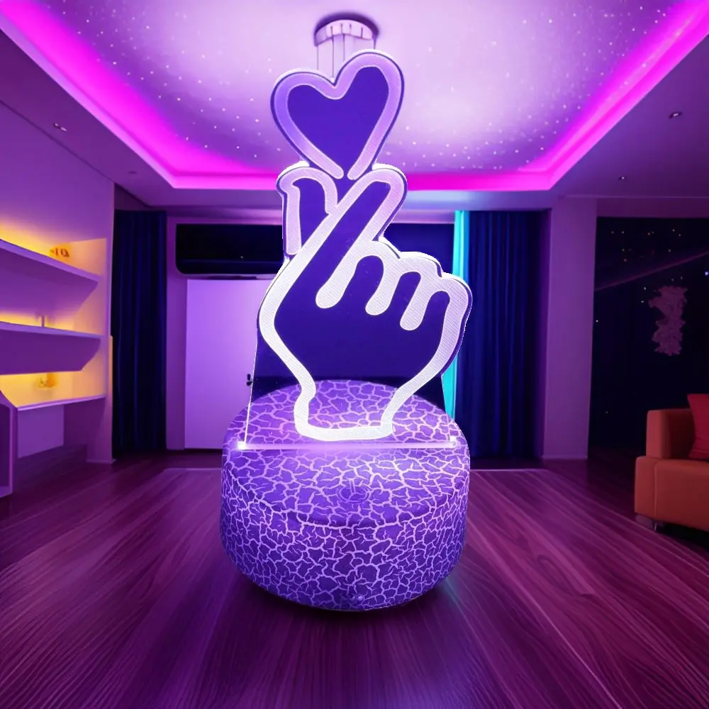 3D Lamp illusion LED Night Light Gift for Creative Girlfriend 16 Colors Changing Bedroom Desk Lamps romantic Night Love Gifts 3D Lamp illusion LED Night Light Gift for Creative Girlfriend 16 Colors Changing Bedroom Desk Lamps romantic Night Love Gifts