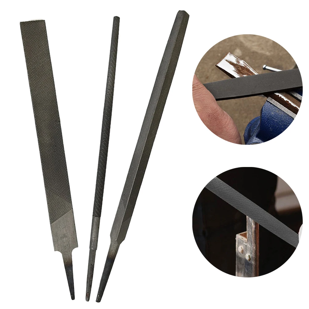 3pcs 6Inch 150mm Industrial Steel Files Set Flat/Round/Triangle/Square For Metalworking Woodworking Steel Rasp File Accessory
3pcs 6Inch 150mm Industrial Steel Files Set Flat/Round/Triangle/Square For Metalworking Woodworking Steel Rasp File Accessory