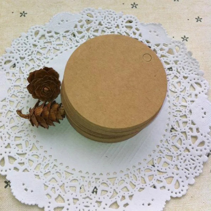 4* 4cm Kraft Paper Round Cardboard Label Clothing Garment Tags Blank Packaging Gift Paper Id Card 2000 Pcs/lot
4* 4cm Kraft Paper Round Cardboard Label Clothing Garment Tags Blank Packaging Gift Paper Id Card 2000 Pcs/lot
