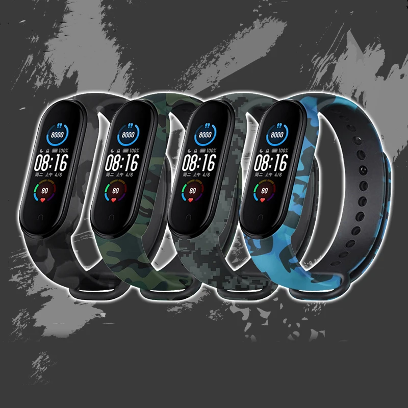 Камуфляжный браслет для Xiaomi Mi Band 6 5, сменный силиконовый ремешок для Mi Band 6 5 4 3, Модные Смарт-часы Xiaomi
Камуфляжный браслет для Xiaomi Mi Band 6 5, сменный силиконовый ремешок для Mi Band 6 5 4 3, Модные Смарт-часы Xiaomi