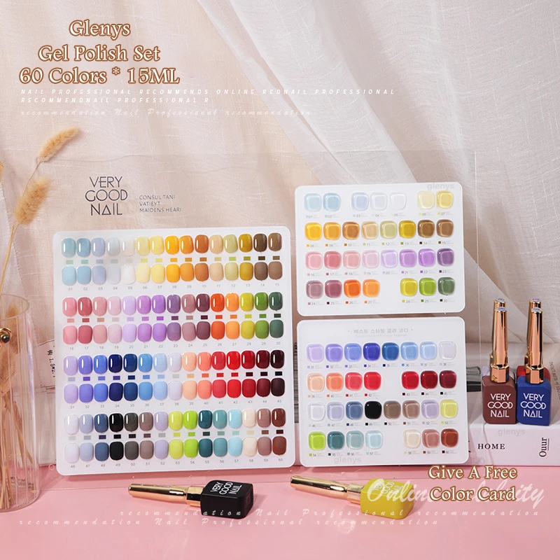 Glenys Fashion Gel Nail Polish 60PCS 15ML Mixed Varnish Gel UV LED Immersion Semi Permanent Nail Art Salon Exclusive Wholesale
Glenys Fashion Gel Nail Polish 60PCS 15ML Mixed Varnish Gel UV LED Immersion Semi Permanent Nail Art Salon Exclusive Wholesale