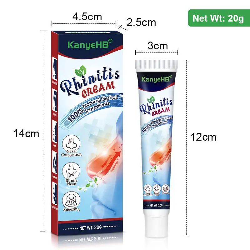Nasal Hyperemia Ventilation Comfortable Ointment Nasosinusitis Helping Breathing Moisturizing Cream 20g
Nasal Hyperemia Ventilation Comfortable Ointment Nasosinusitis Helping Breathing Moisturizing Cream 20g