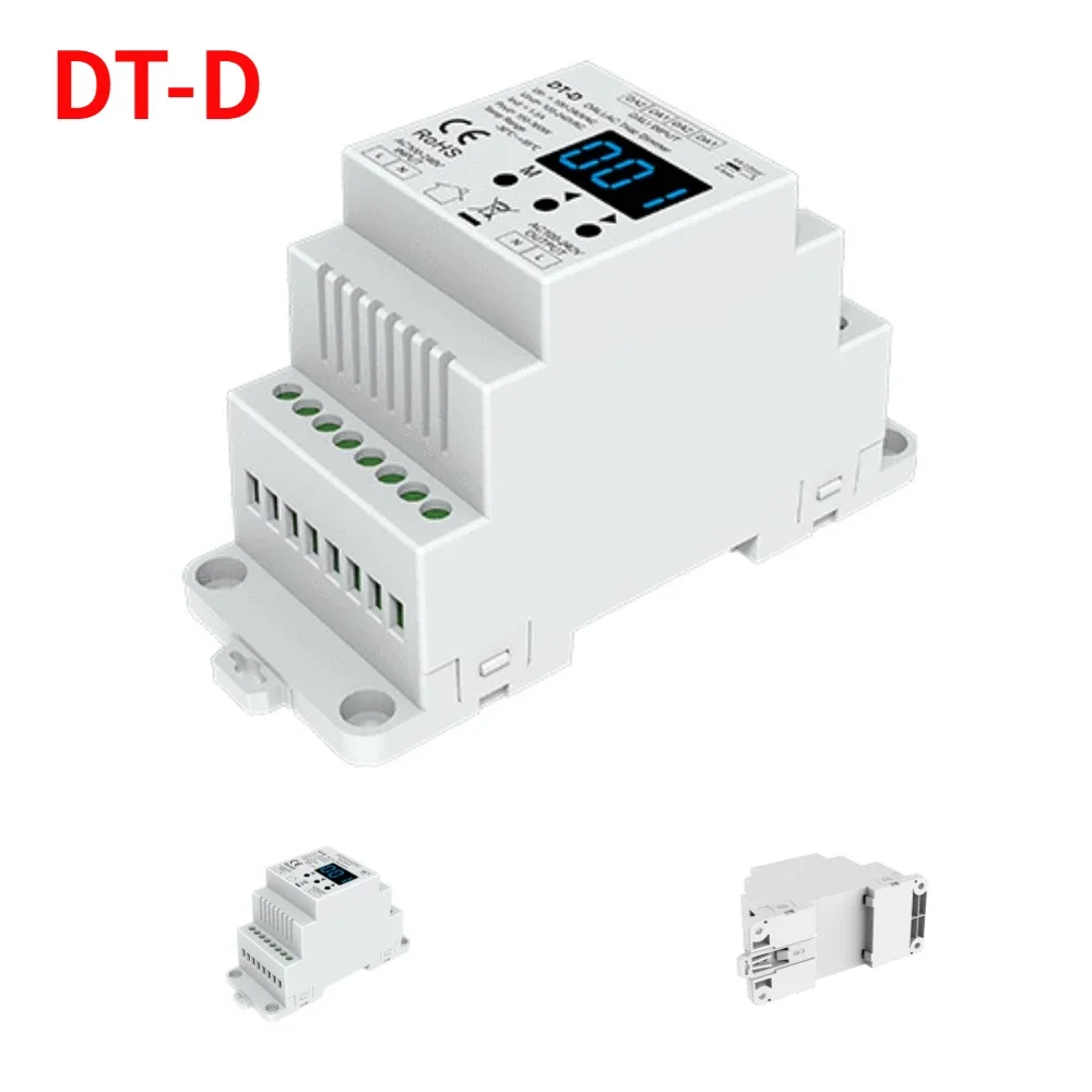 

100-240VAC Triac DALI Dimmer DT-D 150-360W To Dim and Switch Single Color Dimmable Lamp Traditional Incandescent Halogen Light