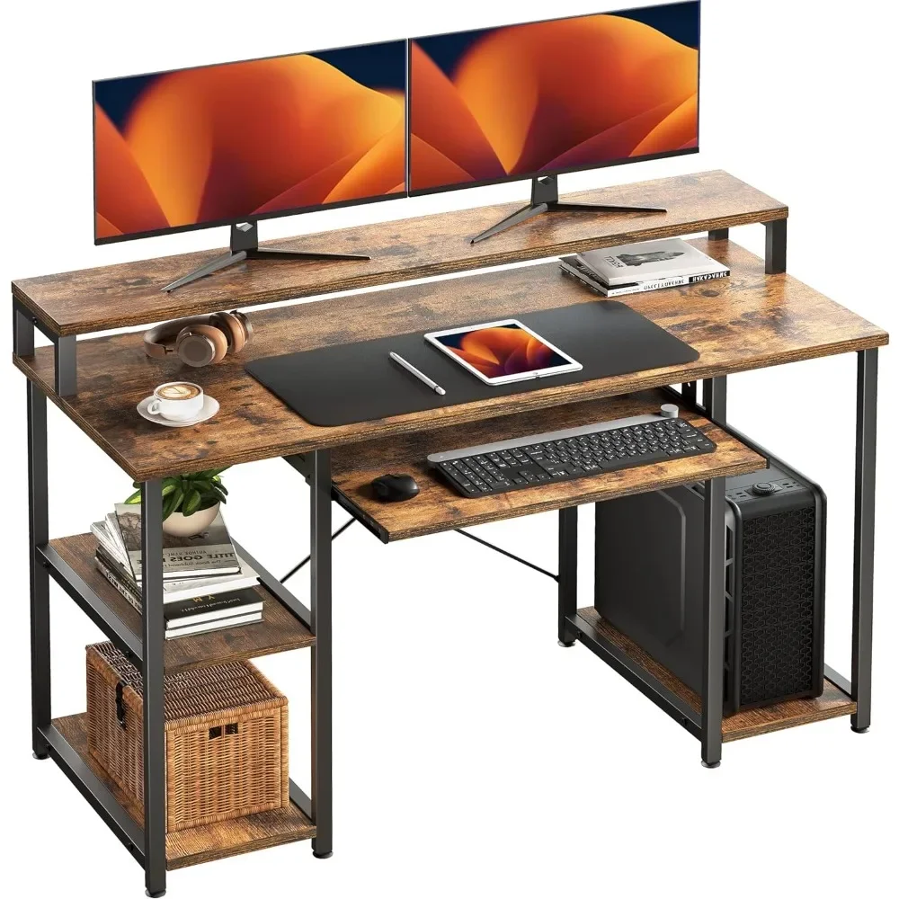 47 Inch Home Office Desk With Monitor Stand Gaming Computer Desk Table Room Desks Furniture Organizer Writing Laptop Corner Game
47 Inch Home Office Desk With Monitor Stand Gaming Computer Desk Table Room Desks Furniture Organizer Writing Laptop Corner Game