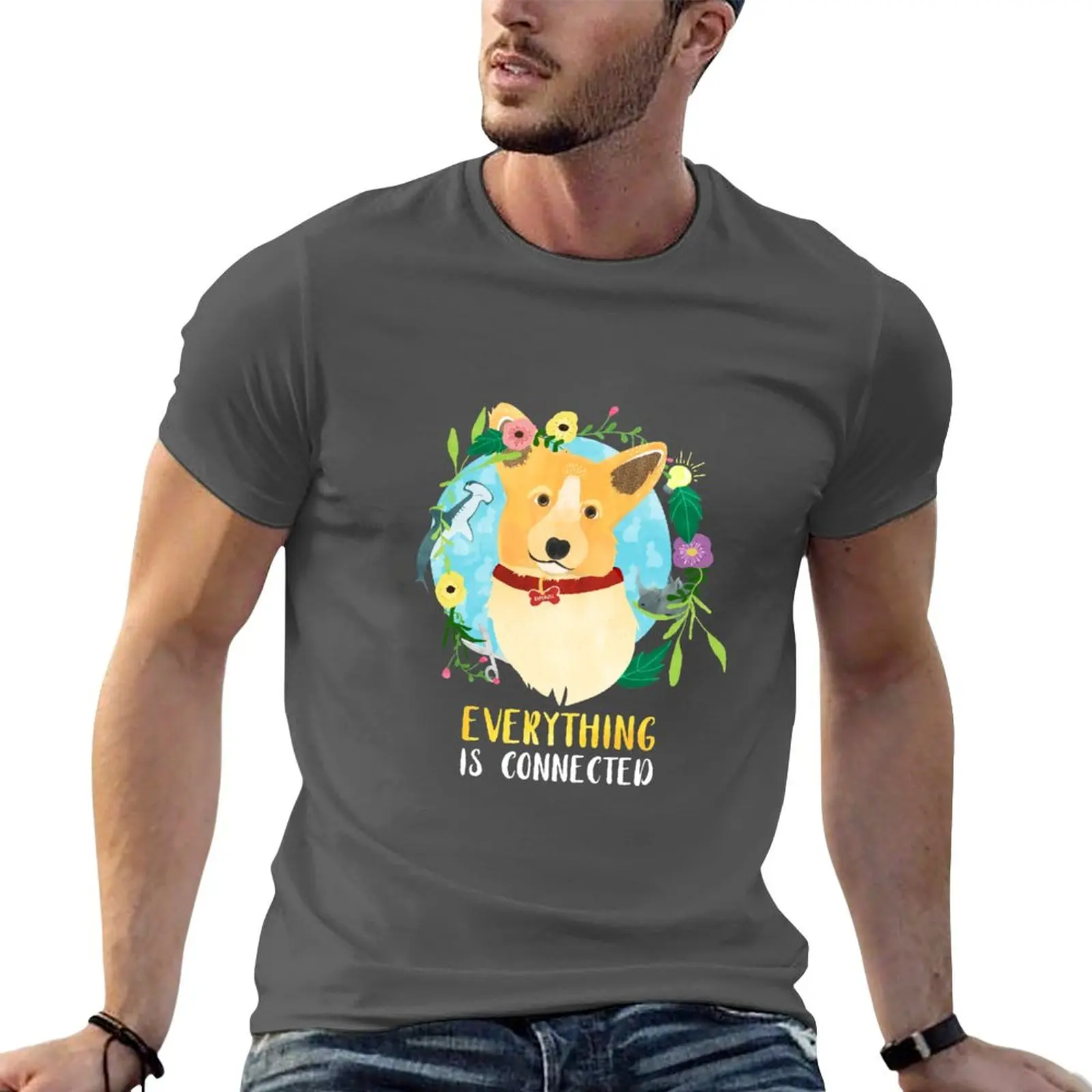 

New Dirk Gently - RAPUNZEL Everything is connected T-Shirt blank t shirts sweat shirts mens plain t shirts