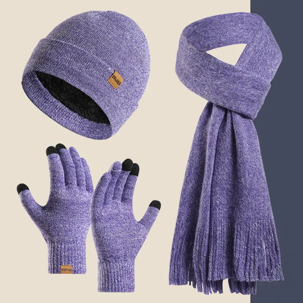 Women Winter Beanie Winter Hat Scarf Gloves Set Knitted Warm Windproof Unisex Outdoor Cycling Cap with Touch Screen Gloves
Women Winter Beanie Winter Hat Scarf Gloves Set Knitted Warm Windproof Unisex Outdoor Cycling Cap with Touch Screen Gloves