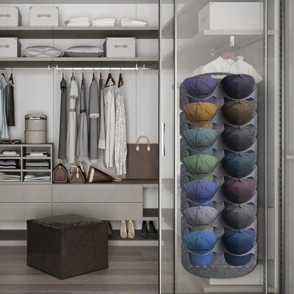 Hat Rack Storage Bag Cap Organizer Hanging Rack for Baseball Hats Capacity Anti-slip Storage Bag Behind Door or Wall Holder
Hat Rack Storage Bag Cap Organizer Hanging Rack for Baseball Hats Capacity Anti-slip Storage Bag Behind Door or Wall Holder