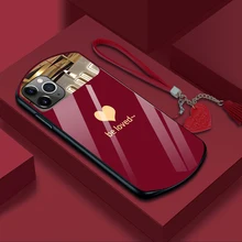 Luxury Cute Oval Heart-shaped Tempered Glass Phone Case For iPhone 13 12 11 Pro Max XSmax XR X SE 8 7 Plus Mirror Lanyard Cover
Luxury Cute Oval Heart-shaped Tempered Glass Phone Case For iPhone 13 12 11 Pro Max XSmax XR X SE 8 7 Plus Mirror Lanyard Cover