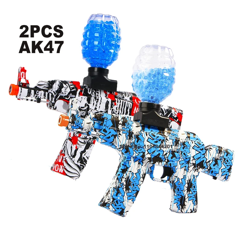 AK47 Electric Splatter Ball Pistol Gel Blaster Weapon Toy Gun Water Beads Airsoft For Kids Backyard Outdoor Team Shooting Games
AK47 Electric Splatter Ball Pistol Gel Blaster Weapon Toy Gun Water Beads Airsoft For Kids Backyard Outdoor Team Shooting Games