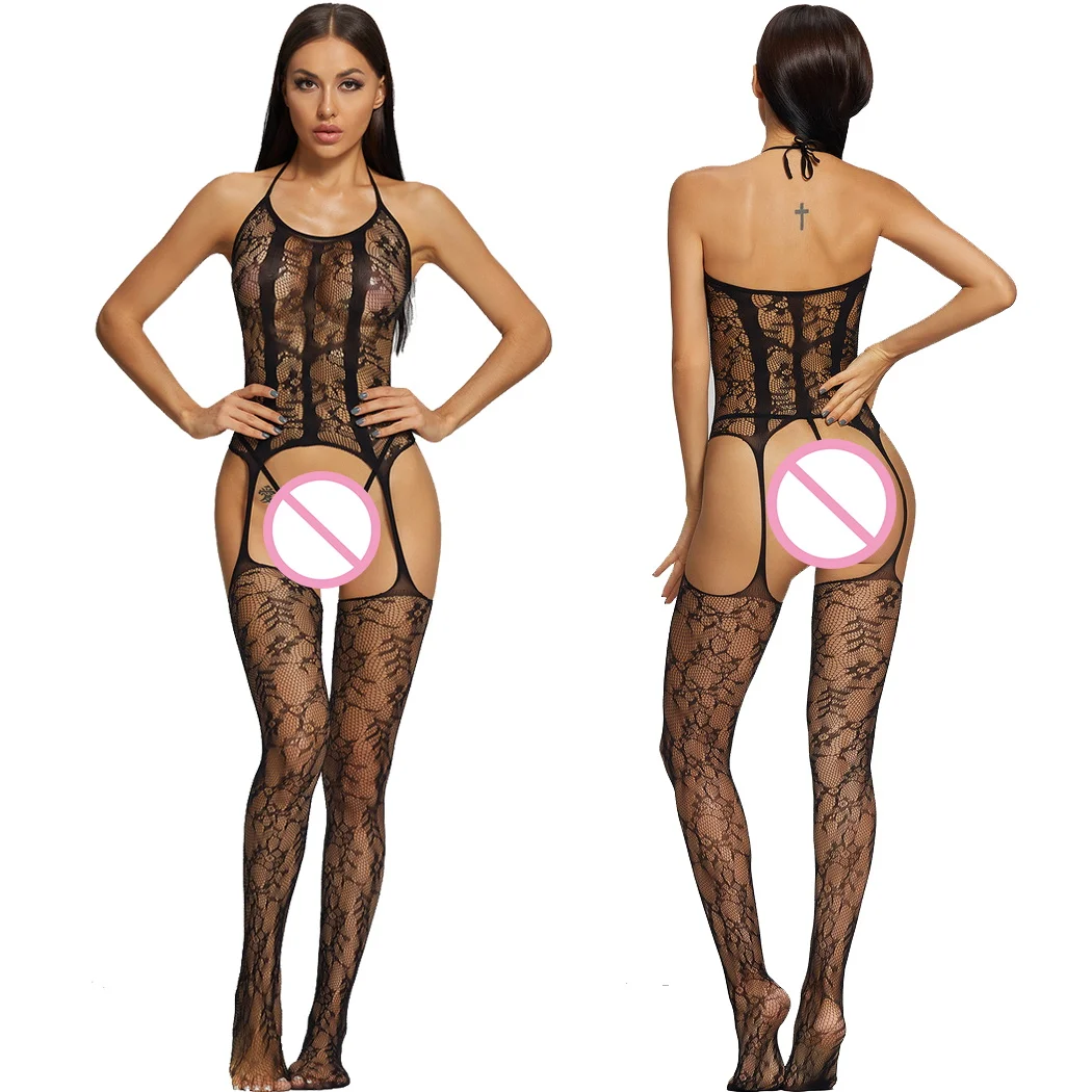 Sexy Lingerie Without Crotch Women Bodystocking Open Crotch See Through Bodysuit Fishnet Underwear Jumpsuit Babydolls Chemises 
Sexy Lingerie Without Crotch Women Bodystocking Open Crotch See Through Bodysuit Fishnet Underwear Jumpsuit Babydolls Chemises