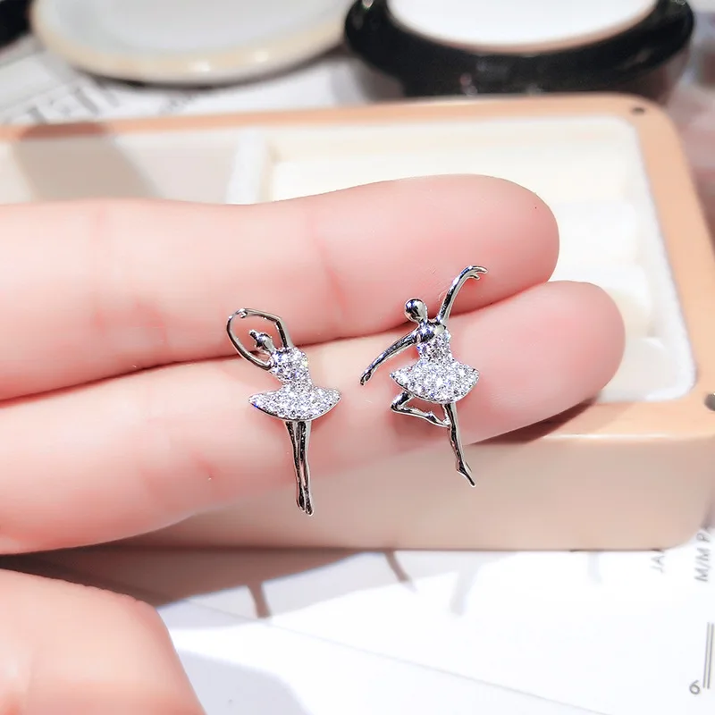 925 Silver Sterling Ballet Girl Studs Earring for Women 1Carat AAA+ Cubic Zirconia Earring FineJewelry Aros Mujer Oreja Girls
925 Silver Sterling Ballet Girl Studs Earring for Women 1Carat AAA+ Cubic Zirconia Earring FineJewelry Aros Mujer Oreja Girls