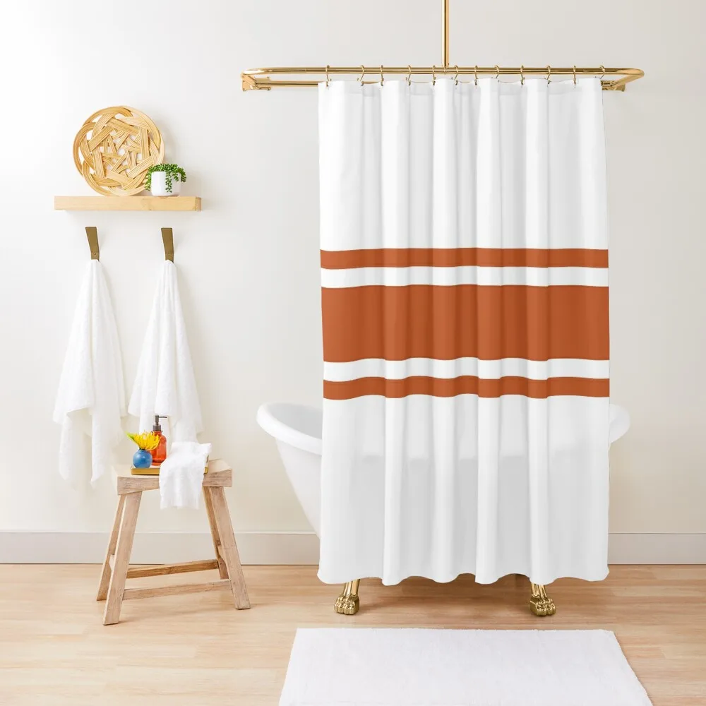 Burnt Orange & White Power Stripe Shower Curtain Bathroom Shower Luxury Bathroom Curtain
Burnt Orange & White Power Stripe Shower Curtain Bathroom Shower Luxury Bathroom Curtain