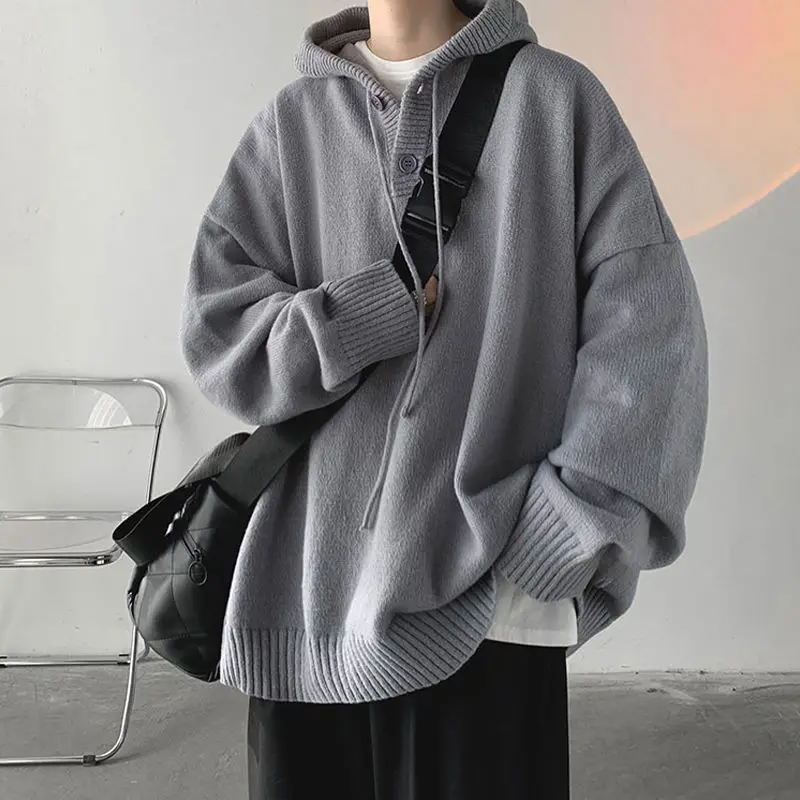 Hooded Sweater for Men and Women Oversize Korean Slouchy Style Retro Knitwear Autumn and Winter Loose Casual Couple Top Clothing
Hooded Sweater for Men and Women Oversize Korean Slouchy Style Retro Knitwear Autumn and Winter Loose Casual Couple Top Clothing