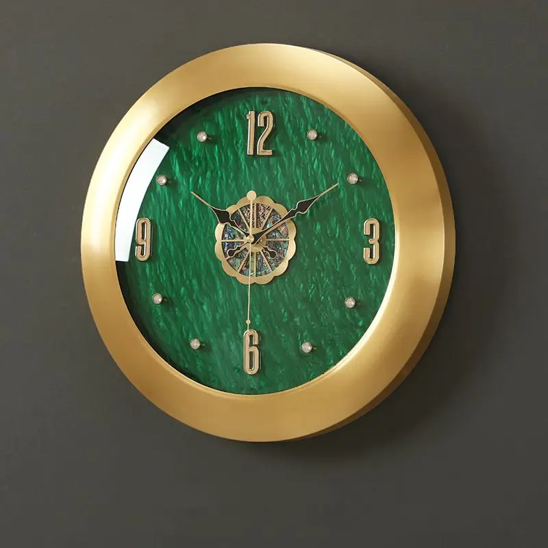 Brass wall clock household living room simple table hanging wall creative decoration quiet quartz clock wall clock
Brass wall clock household living room simple table hanging wall creative decoration quiet quartz clock wall clock