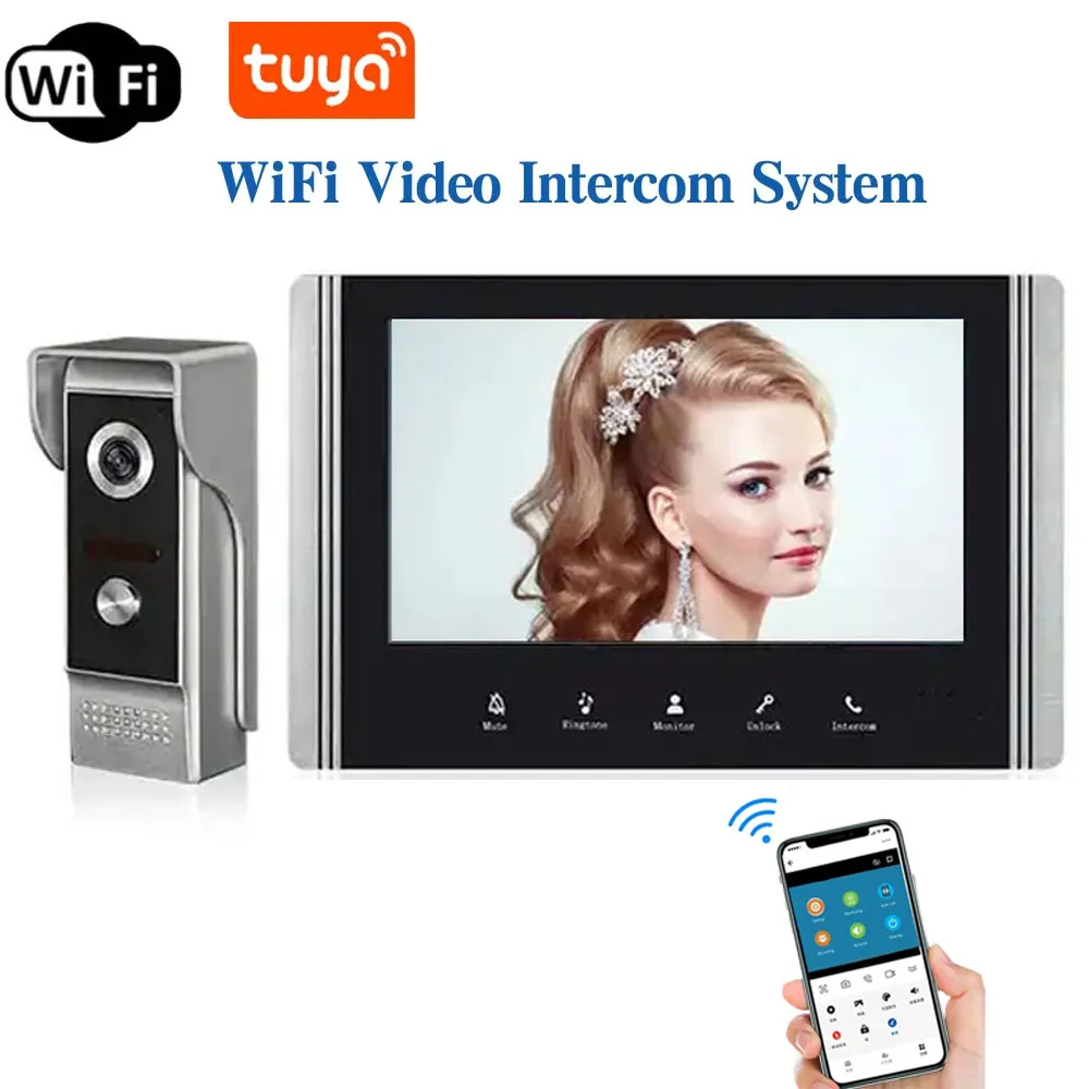 Wireless TUYA APP WIFI 7 inch TFT LCD wifi smart phone to remote control intercom doorbell system waterproof video doorbell
Wireless TUYA APP WIFI 7 inch TFT LCD wifi smart phone to remote control intercom doorbell system waterproof video doorbell
