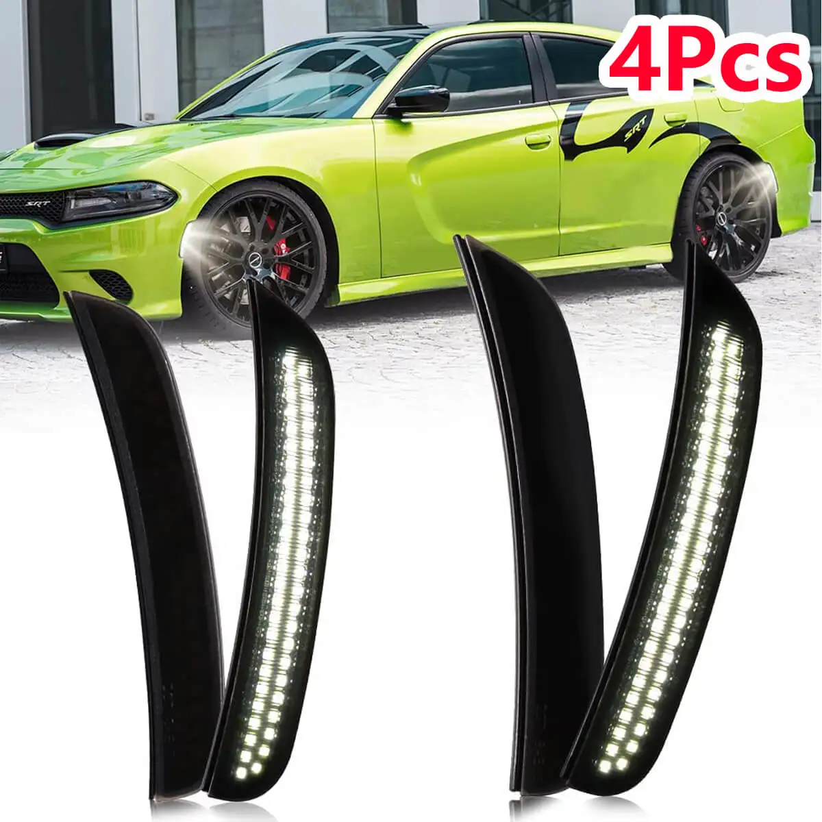 Car LED Side Marker Lights For Dodge Charger 2015-2023 Front Rear Bumper SideMarker Signal Lamps White Driving Lamp 4Pcs/set
Car LED Side Marker Lights For Dodge Charger 2015-2023 Front Rear Bumper SideMarker Signal Lamps White Driving Lamp 4Pcs/set