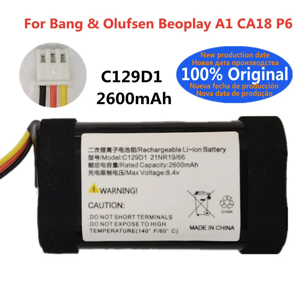 Высококачественный Оригинальный аккумулятор для динамика Bang & Olufsen BeoPlay A1 CA18 P6 C129D1, 2600 мАч, сменные батареи, батарея
Высококачественный Оригинальный аккумулятор для динамика Bang & Olufsen BeoPlay A1 CA18 P6 C129D1, 2600 мАч, сменные батареи, батарея