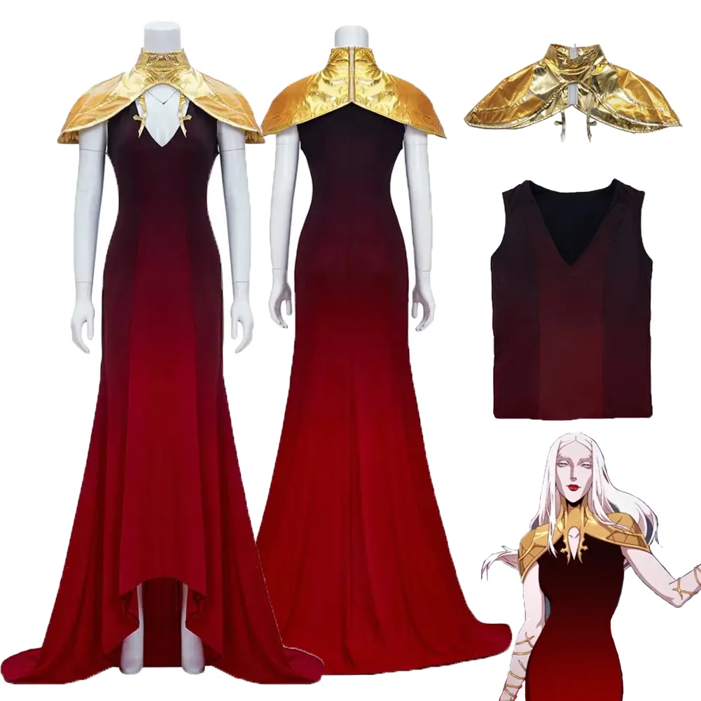 Аниме Castlevania Cos Carmilla костюмы для косплея платья Аксессуары для Хэллоуина карнавала вечерние костюм для взрослых девушек ролевые игры
Аниме Castlevania Cos Carmilla костюмы для косплея платья Аксессуары для Хэллоуина карнавала вечерние костюм для взрослых девушек ролевые игры