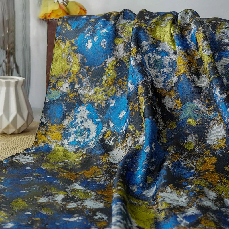 Oil Painting Style Yarn Dyed Jacquard Fabric Spring Autumn Women's Dress Shirt Decorative Sewing Fabric 50cmx150cm
Oil Painting Style Yarn Dyed Jacquard Fabric Spring Autumn Women's Dress Shirt Decorative Sewing Fabric 50cmx150cm