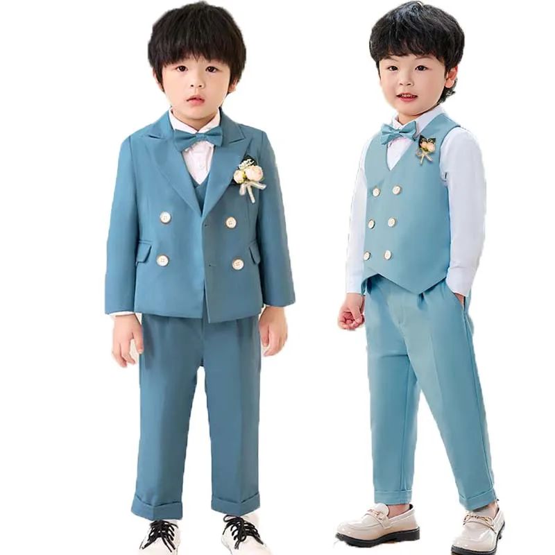 Gentleman Kids Birthday Suit Children Light Blue Photograph Dress Flower Boys Formal Wedding Party Performance Dance Show Wear
Gentleman Kids Birthday Suit Children Light Blue Photograph Dress Flower Boys Formal Wedding Party Performance Dance Show Wear