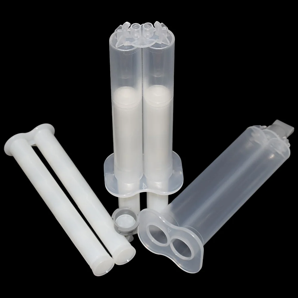 50pcs 14ml Epoxy Resin Syringes 1:1 AB Glues Tube Empty Dual-Barrel Adhesives Cartridges Set with Resealable Cap Hand Plunger
50pcs 14ml Epoxy Resin Syringes 1:1 AB Glues Tube Empty Dual-Barrel Adhesives Cartridges Set with Resealable Cap Hand Plunger
