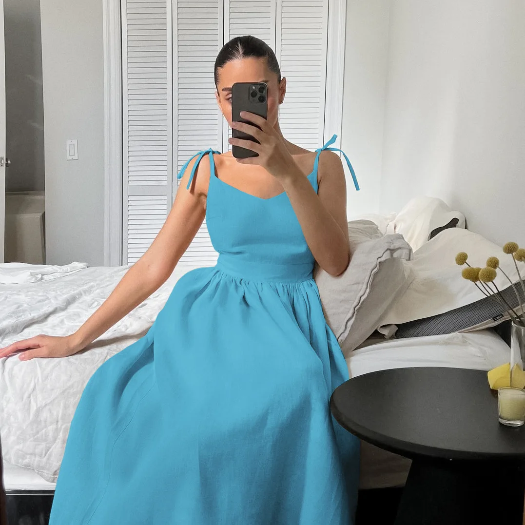 Vintage Muslin 100% Cotton Dress Women Clothing Sleeveless A-Line Loose Maxi Birtday Party Dresses Beach Travel Sundress Robe
Vintage Muslin 100% Cotton Dress Women Clothing Sleeveless A-Line Loose Maxi Birtday Party Dresses Beach Travel Sundress Robe