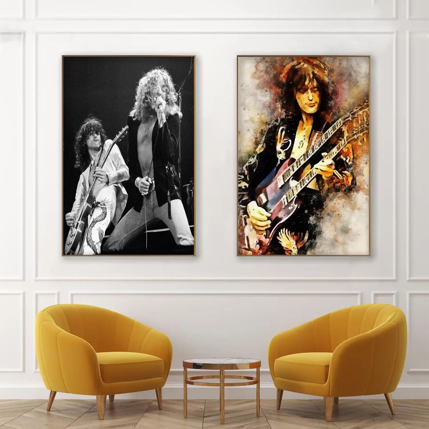 

jimmy page singer Decorative Painting Canvas Poster Wall Art Living Room Posters Bedroom Painting