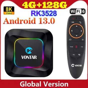 2023 안드로이드 13.0 스마트 TV 박스, 8K 비디오, 안드로이드 13 셋톱 박스, RK3528, 최대 4GB, 128GB HDR10 + BT Wifi6, 4K 미디어 플레이어, 2GB, 16GB, 신제품