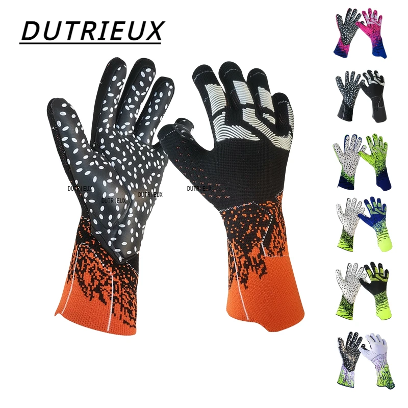 

New Latex Goalkeeper Gloves Thickened Football Professional Protection Adults Teenager Goalkeeper Soccer Goalie Football Gloves