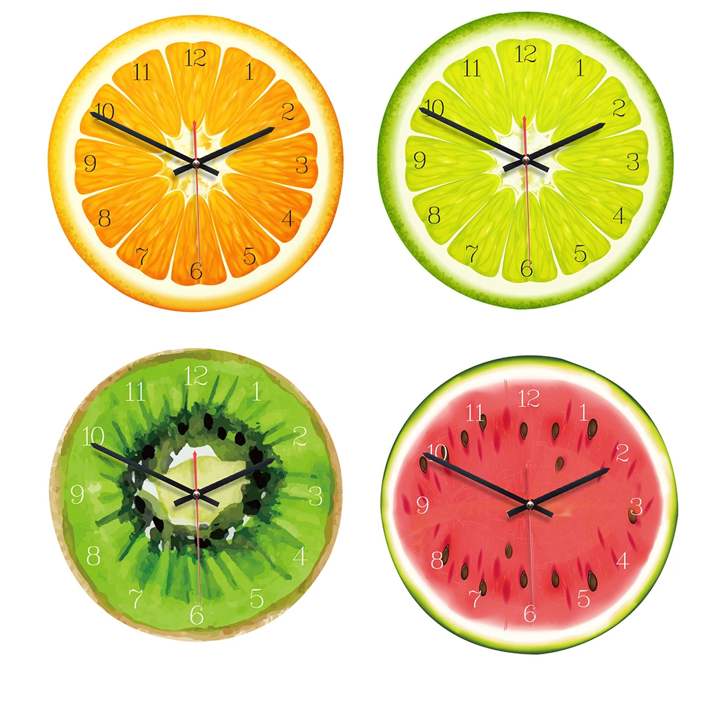Acrylic European Creative Living Room Fruit Wall Clock Lovely Non-ticking Clock Living Room Kitchen Bedroom Office Decor
Acrylic European Creative Living Room Fruit Wall Clock Lovely Non-ticking Clock Living Room Kitchen Bedroom Office Decor