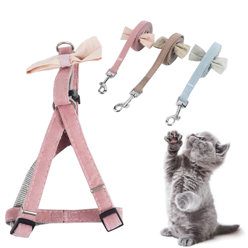 Nylon Cat Harnesses Leash Suit Adjustable Korean Style Sweet Bowknot Pet Dog Harness For Pets Comfortable And Durable Cats Vest
Nylon Cat Harnesses Leash Suit Adjustable Korean Style Sweet Bowknot Pet Dog Harness For Pets Comfortable And Durable Cats Vest
