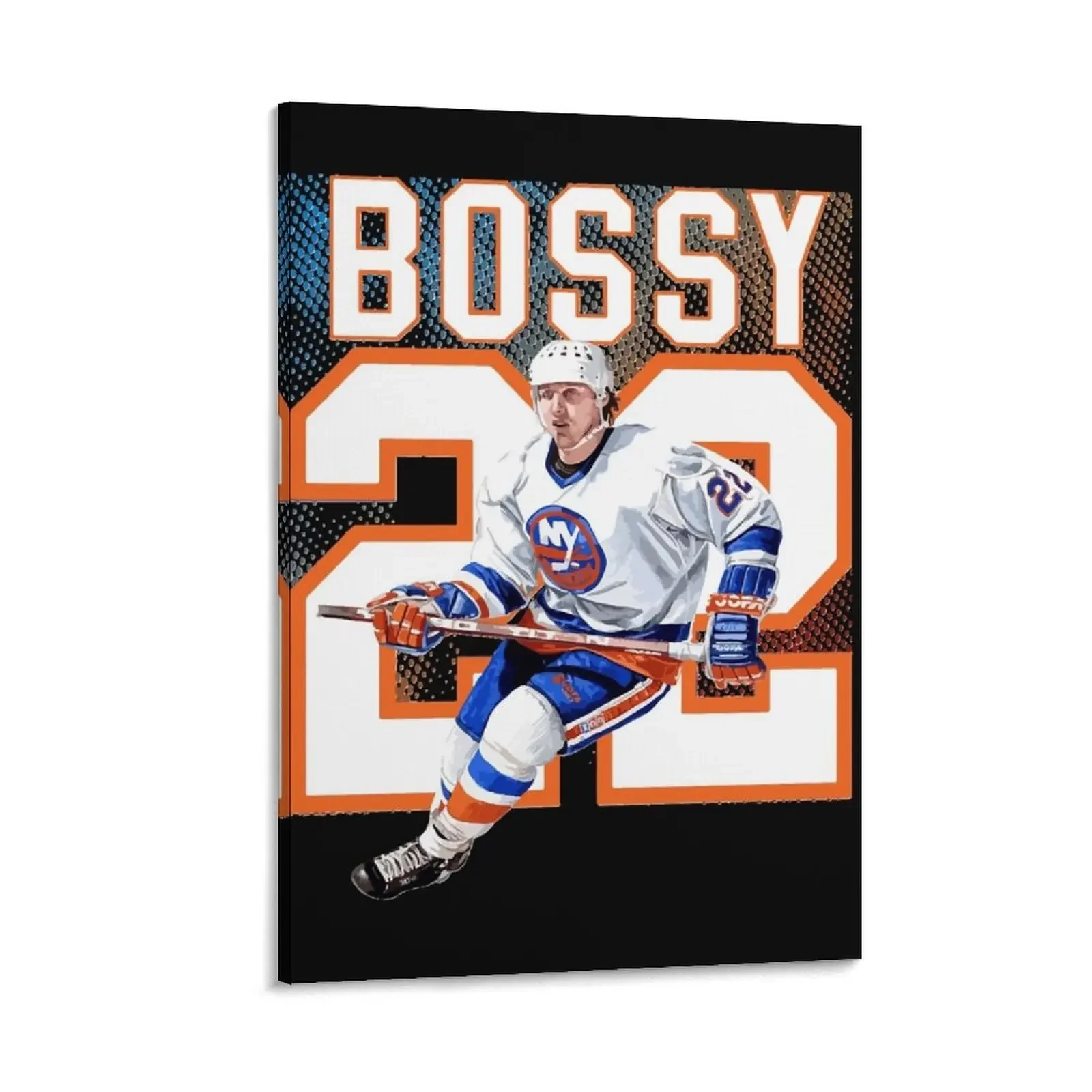 

Hockey Legend Mike BossyClassic Canvas Painting anime poster home decorations and organization luxury home decor aesthetic room