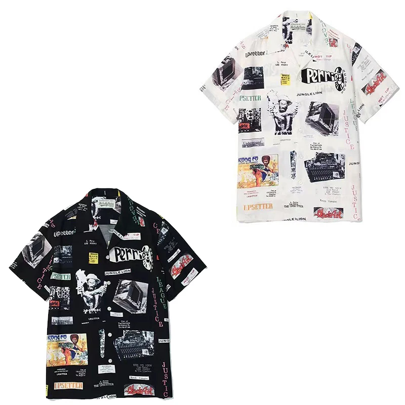 New WACKO MARIA Letter Print Shirts Men Women 2024 Summer Hawaiian Beach Short Sleeve Shirt
New WACKO MARIA Letter Print Shirts Men Women 2024 Summer Hawaiian Beach Short Sleeve Shirt