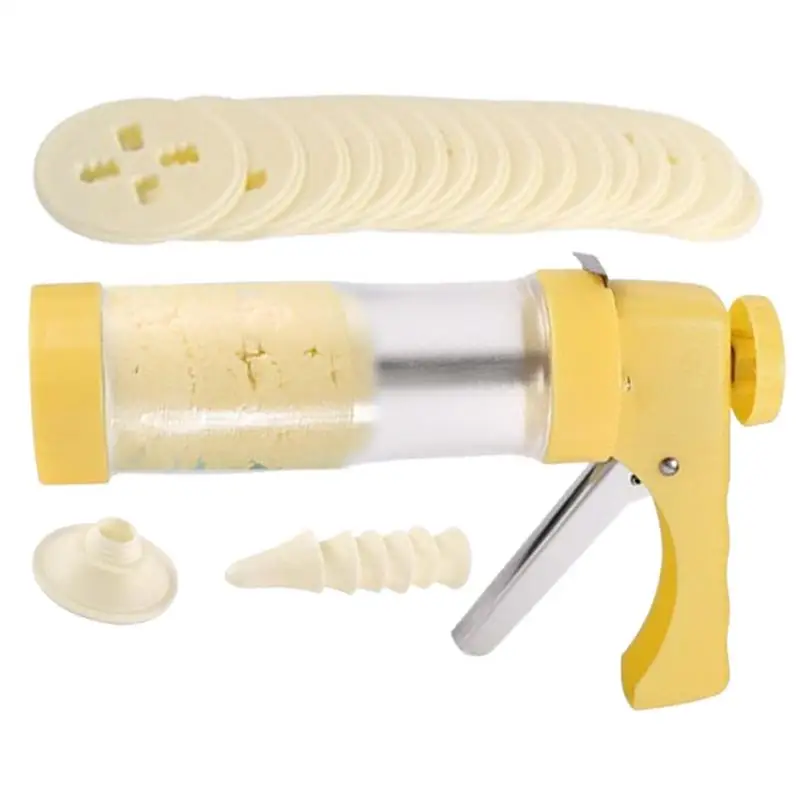 Biscuit Maker Press DIY Pastry Syringe Cookie Press Maker Kit With 16 Cookie Press Discs For Biscuit Cupcake Kitchen Baking Tool
Biscuit Maker Press DIY Pastry Syringe Cookie Press Maker Kit With 16 Cookie Press Discs For Biscuit Cupcake Kitchen Baking Tool
