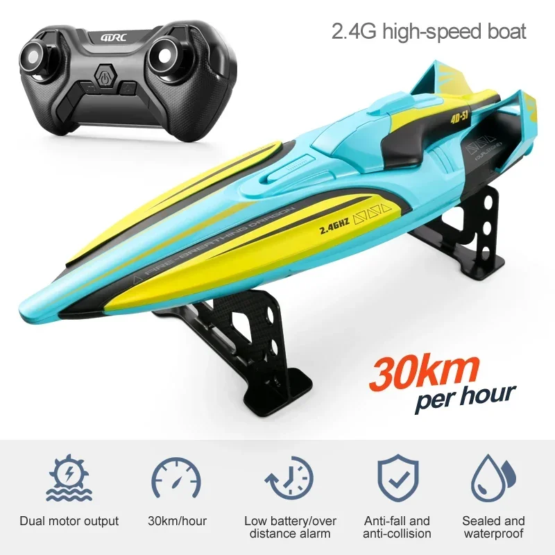 S1 Remote Control Boat Wireless Electric Long Endurance High Speed 2.4G Speedboat Water Boat Model Kids Large Toy
S1 Remote Control Boat Wireless Electric Long Endurance High Speed 2.4G Speedboat Water Boat Model Kids Large Toy
