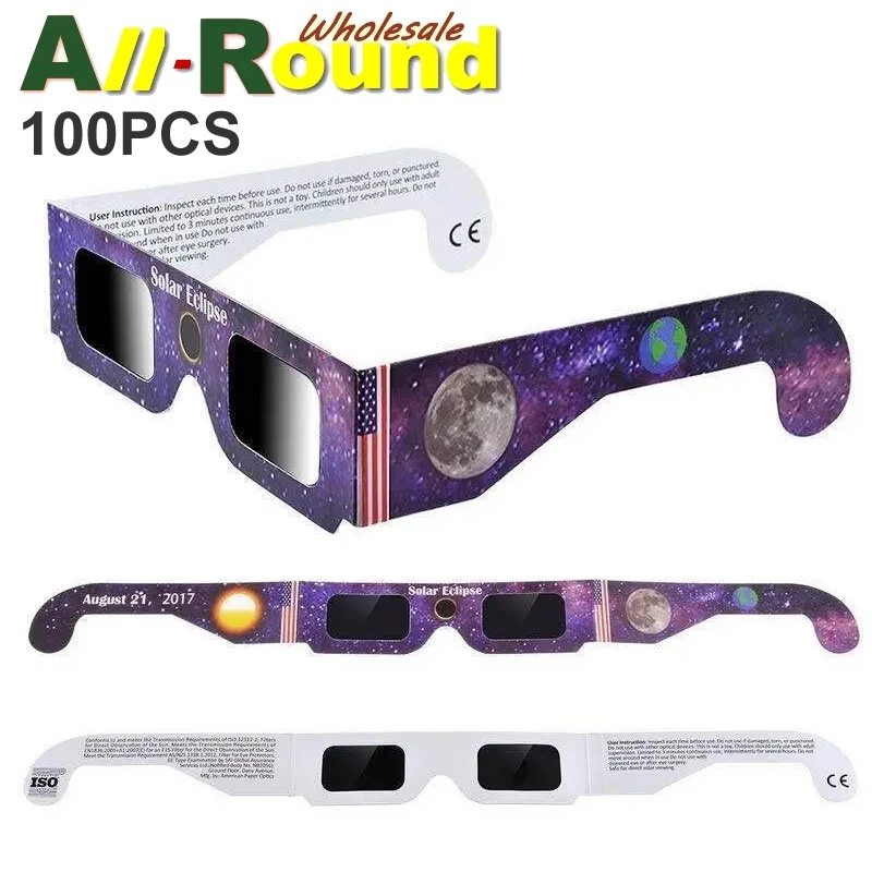 100PCS/lot Solar Eclipse Glasses 2024 Safe 3D Paper Solar Glasses Lentes Vr Eclipse Viewing Glasses Protects Eyes Random Color
100PCS/lot Solar Eclipse Glasses 2024 Safe 3D Paper Solar Glasses Lentes Vr Eclipse Viewing Glasses Protects Eyes Random Color