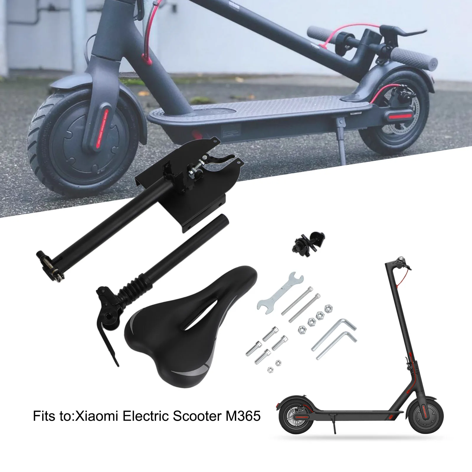 

Foldable Electric Scooter Seat Adjustable Skateboard Saddle for Xiaomi M365 E-Scooter Accessories