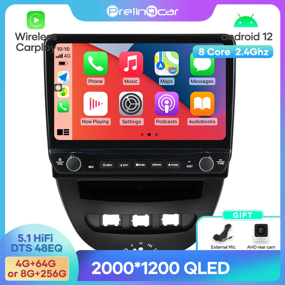 Android 12 DTS Sound For Peugeot 107 2009-2015 Years Navigation Multimedia Car Player Radio 2Din Stereo Bluetooth 48EQ Band WIFI
Android 12 DTS Sound For Peugeot 107 2009-2015 Years Navigation Multimedia Car Player Radio 2Din Stereo Bluetooth 48EQ Band WIFI