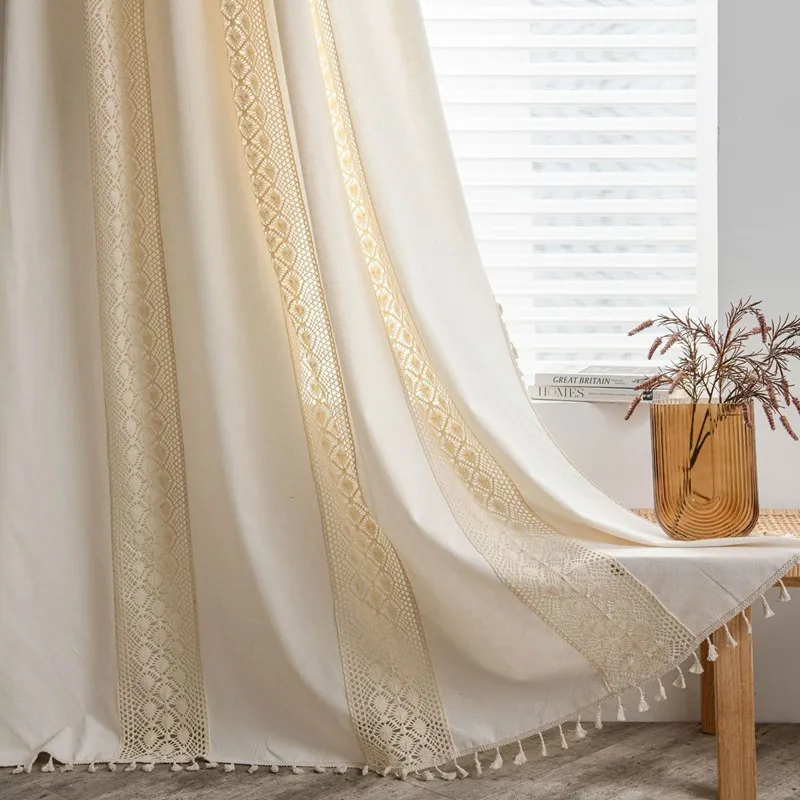 American Style Dot Crochet Splicing Milky White Door Curtain Living Room Bedroom Window Balcony Home Decoration Curtain
American Style Dot Crochet Splicing Milky White Door Curtain Living Room Bedroom Window Balcony Home Decoration Curtain