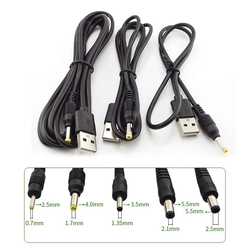 1 шт. USB A штекер к DC 2,5 3,5 1,35 4,0 1,7 5,5 2,1 5,5 мм штекер источника питания тип А Удлинительный кабель соединительные шнуры
1 шт. USB A штекер к DC 2,5 3,5 1,35 4,0 1,7 5,5 2,1 5,5 мм штекер источника питания тип А Удлинительный кабель соединительные шнуры
