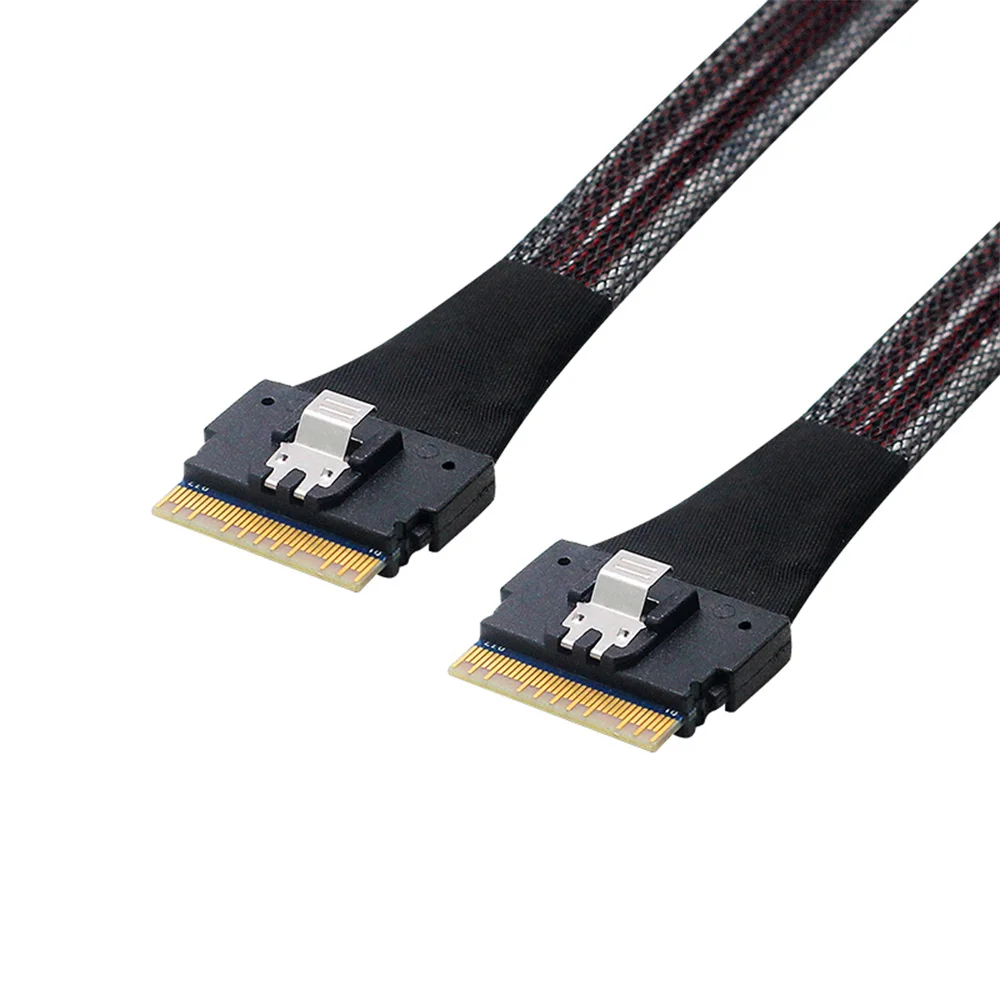 Zihan для SFF-8654 Slim SAS Target Cable 50 см PCI-E Slim Line SAS 4,0 SFF-8654 8i 74pin
Zihan для SFF-8654 Slim SAS Target Cable 50 см PCI-E Slim Line SAS 4,0 SFF-8654 8i 74pin
