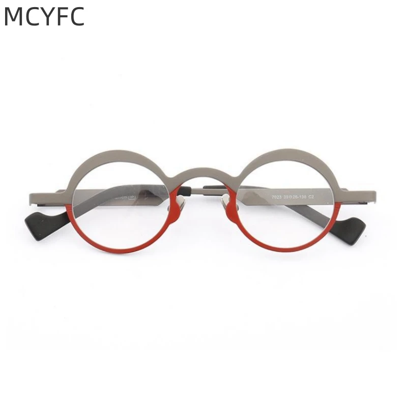 MCYFC 2023 Retro Round Titanium Glasses Frame for Men Optical Myopia Precription Eyeglasses Hand Made Ultra Light Glasses Frames
MCYFC 2023 Retro Round Titanium Glasses Frame for Men Optical Myopia Precription Eyeglasses Hand Made Ultra Light Glasses Frames