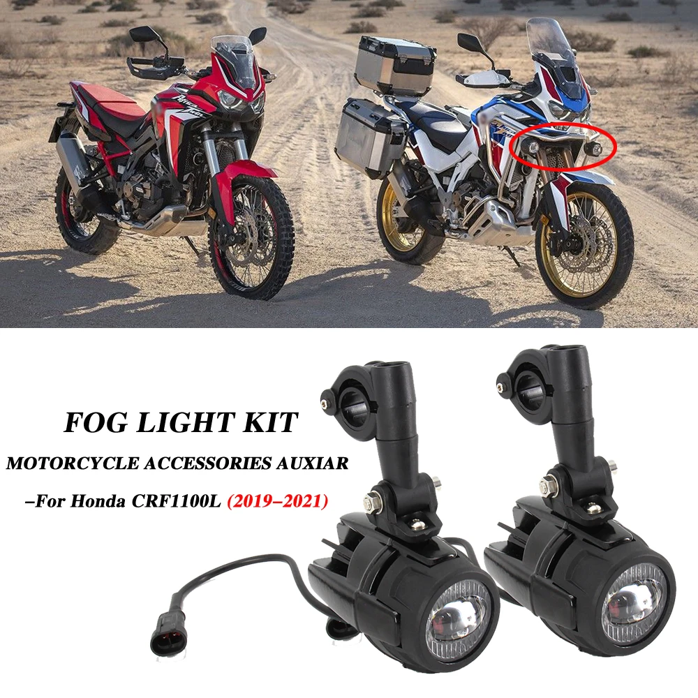 

Motorcycle Accessories Fog Lights For Honda CRF1100L CRF 1100L CRF1100 L Africa Twin LED Auxiliary Fog Light Driving Lamp