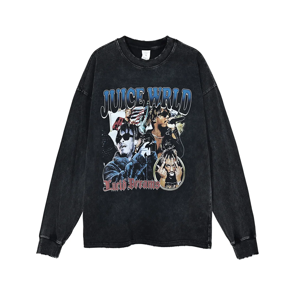 Washed Men Long Sleeve T-shirts Hip Hop Rapper Graphic Print Ripped Hole Tshirts Harajuku Streetwear Casual Cotton Tops Tees
Washed Men Long Sleeve T-shirts Hip Hop Rapper Graphic Print Ripped Hole Tshirts Harajuku Streetwear Casual Cotton Tops Tees