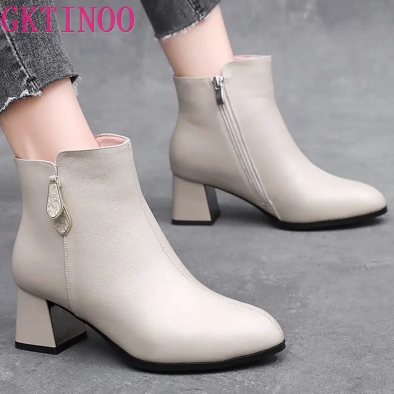 GKTINOO Women Boots Retro Genuine Leather Ankle Boots For Women Autumn Winter Warm Shoes Pointed Toe High Heel Ladies Boots
GKTINOO Women Boots Retro Genuine Leather Ankle Boots For Women Autumn Winter Warm Shoes Pointed Toe High Heel Ladies Boots