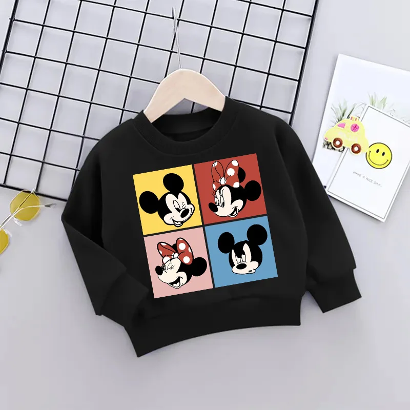 Mickey Minnie Mouse Girl Boy Sweatshirts Children's Pullover Kawaii Cartoons Disney Hoodies Kids Little Baby Casual Clothes Tops
Mickey Minnie Mouse Girl Boy Sweatshirts Children's Pullover Kawaii Cartoons Disney Hoodies Kids Little Baby Casual Clothes Tops