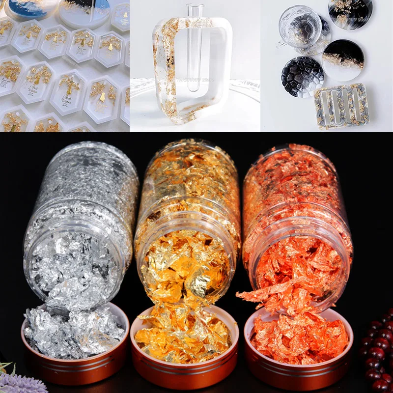 3/5/10g Shiny Foil Flake Resin Epoxy Mold Gold Color Foil Fillings Diy Silicone Mold Jewelry Making Nails Art Decoration Filler
3/5/10g Shiny Foil Flake Resin Epoxy Mold Gold Color Foil Fillings Diy Silicone Mold Jewelry Making Nails Art Decoration Filler