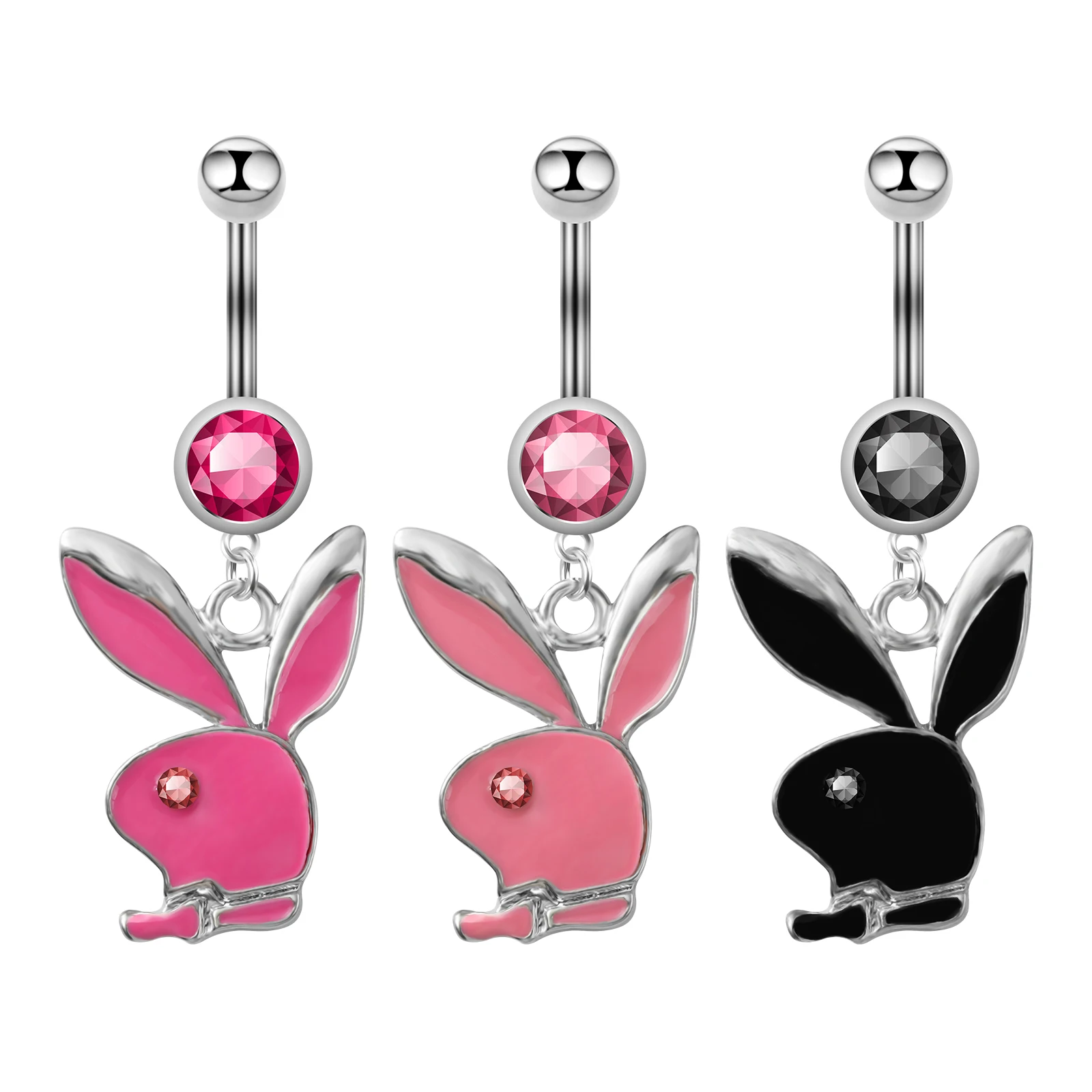 1pc Creative Fashion Rabbit Belly Ring Stainless Steel Diamond Navel Nail Belly Dance Cute Piercing Woman’s Jewelry
1pc Creative Fashion Rabbit Belly Ring Stainless Steel Diamond Navel Nail Belly Dance Cute Piercing Woman’s Jewelry