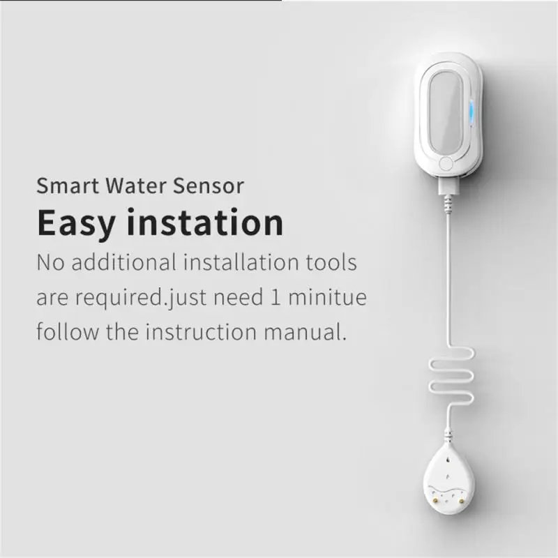 

1~10PCS Water Leakage Alarm Remote Monitoring 200mah Rechargeable Smart Sensor Low Power Consumption Dc 5v1a